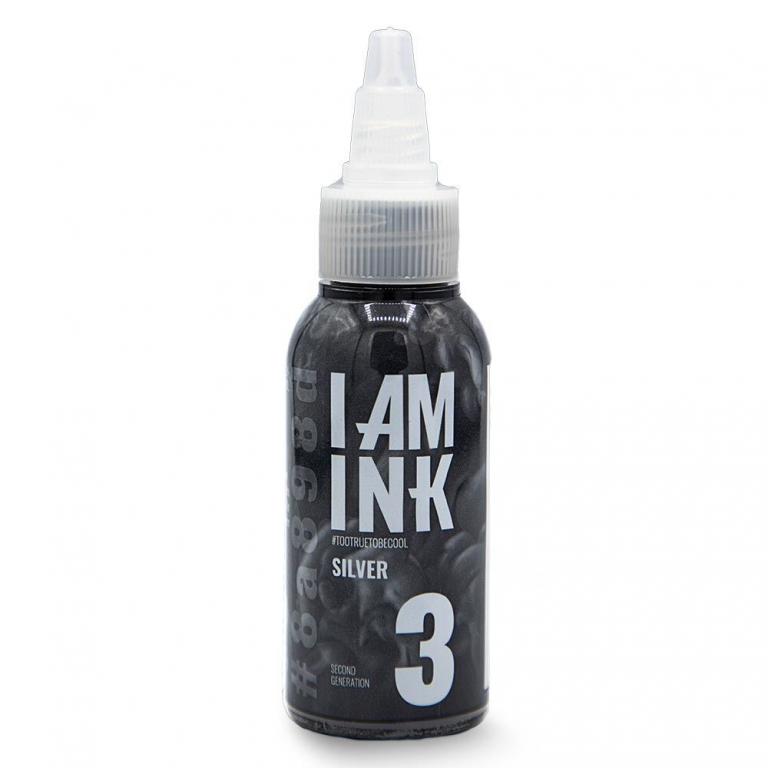 I AM INK-3 Silver-50ml Tattoofarben