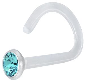 BIOPLAST CLEAR JEWEL NOSESTUD 1_2mmAQ