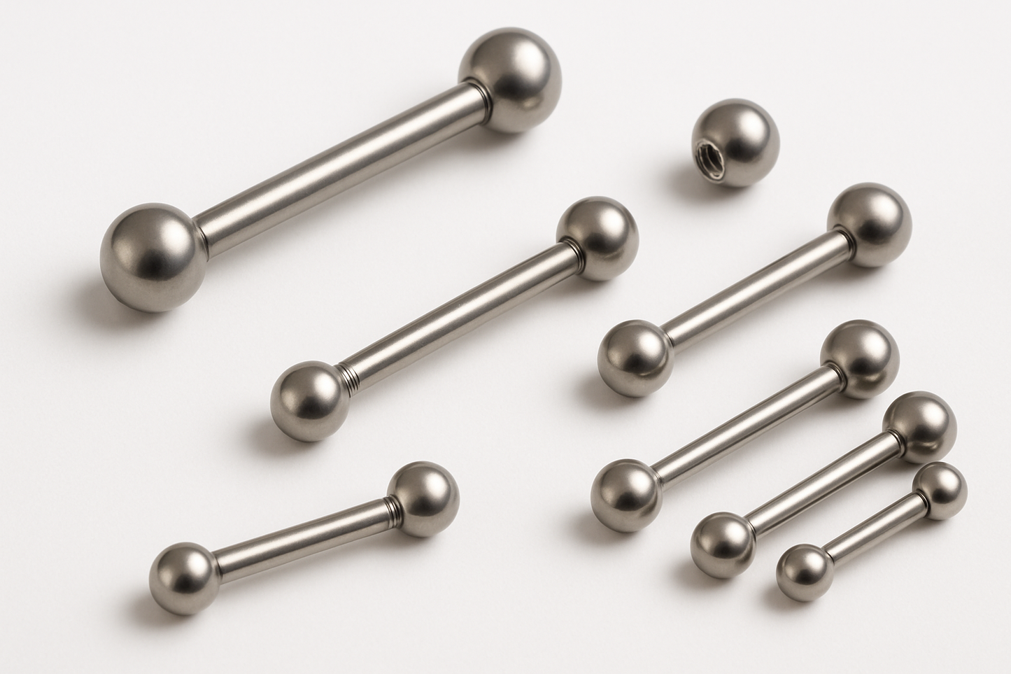 Barbell  Piercingschmuck aus titan 