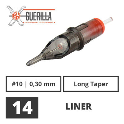 Guerilla Tattoo Nadelmodule - 14 Liner Long Taper