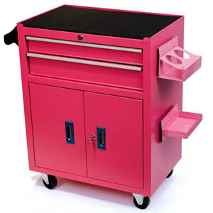 Premium Tattoo Workstation-Trolley Pink