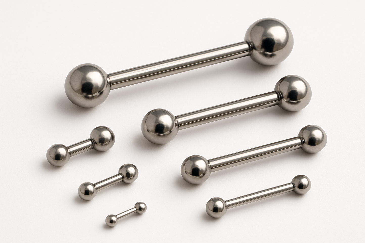 Barbell Piercingschmuck aus titan 