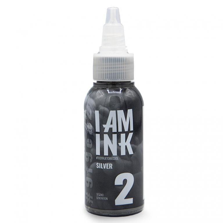I AM INK-1 Silver 2 - 50ml Tattoofarben