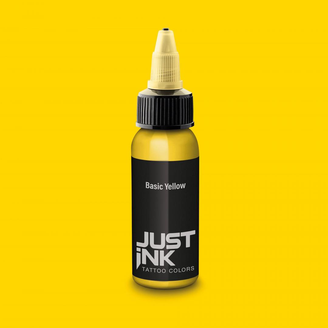 Just Ink Basic Yellow, 30 ml Tätowierfarbe 