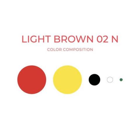 ARTYST Farbzusammensetzung Light Brown 02 N