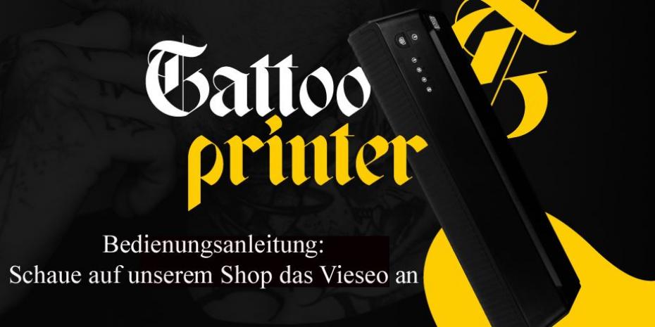 Tragbarer A4 Tattoo Thermodrucker - Bluetooth/USB